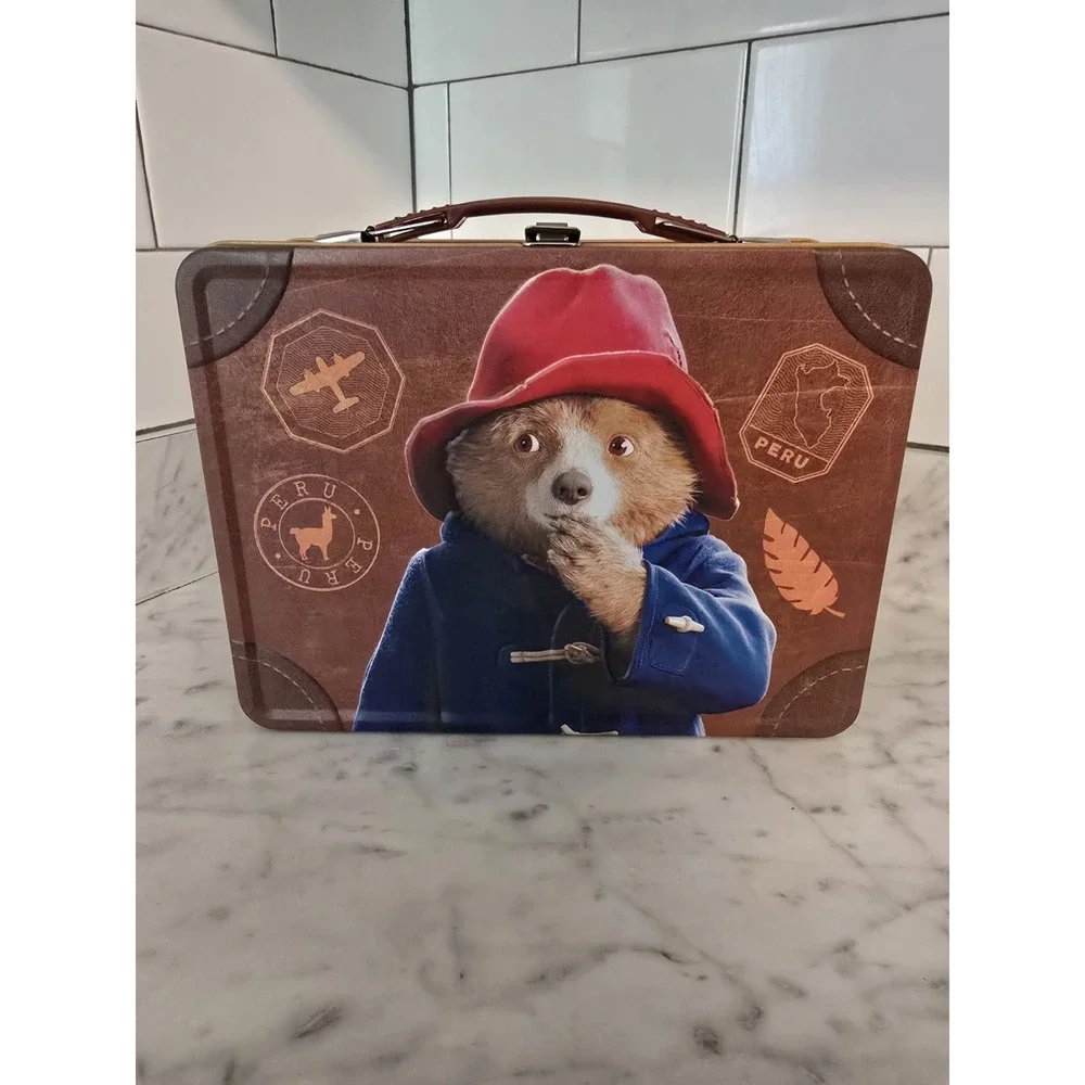 AMC exclusive Paddington in Peru popcorn bucket styled as a suitcase With 2 Bear
